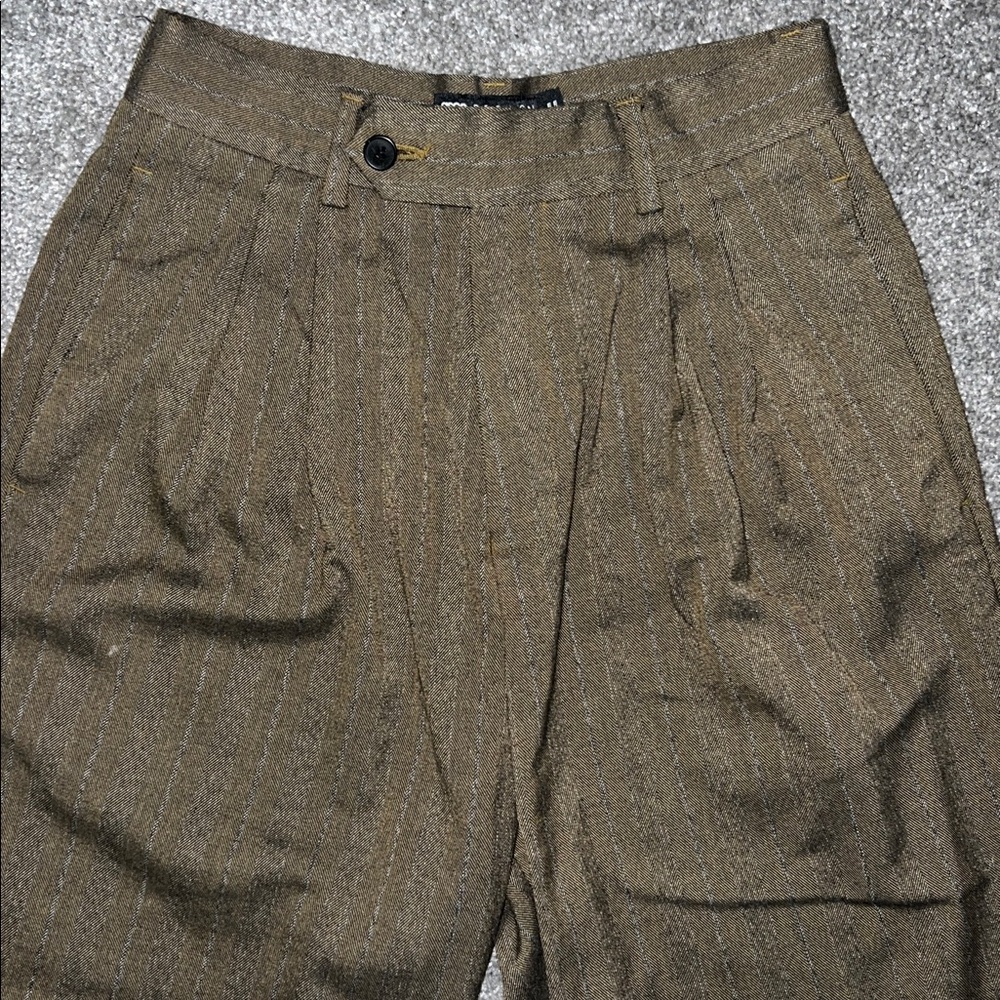 ASOS DESIGN balloon fit suit pants in tonal stripe - Picture 5 of 8